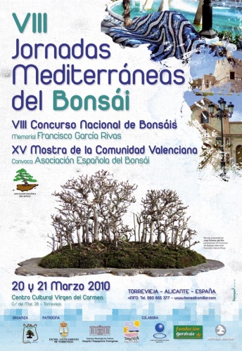 Cartel VIII Jornadas Mediterraneas del Bonsai